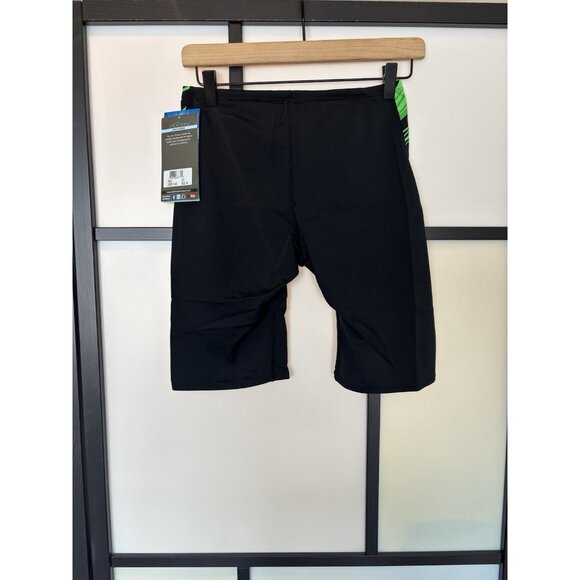 DOLFIN Men’s Jammer Shorts size 34 Training Swimming Pool Summer Black Green NWT - Picture 1 of 11